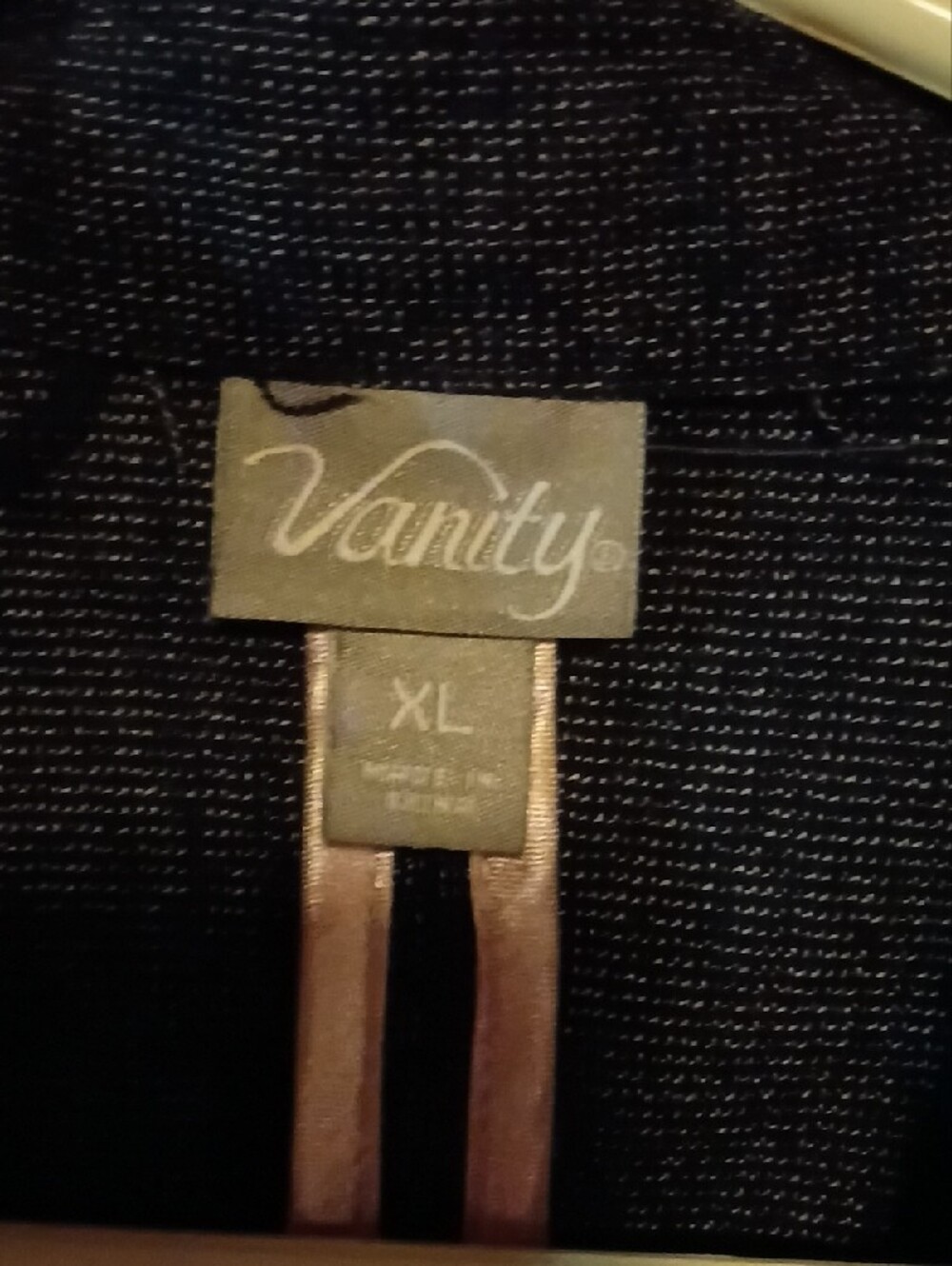 Vanity Dark Gray Ruffle-Front Blazer - Picture 3 of 3